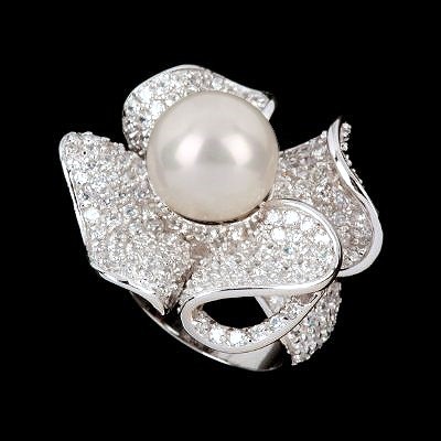 ultima edizione eleganter ring mit perle